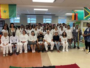 Toby in a group photo with fellow members of the STARS program.
