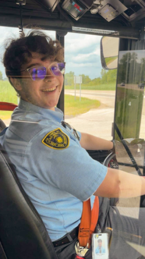 Skains Driving PARTA Bus