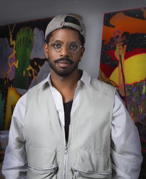 portrait of Devan Shimoyama by Zac Riggleman