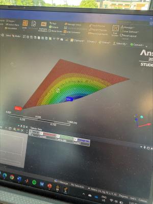 Research being done in the Materials Research Lab on Kapton polyimides, materials used in aerospace applications.