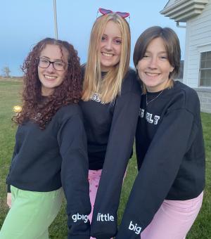 sage with her sorority sisters