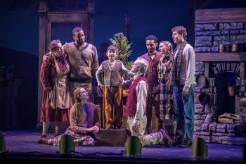 Scene from Dolly Parton's Smoky Mountain Christmas Carol