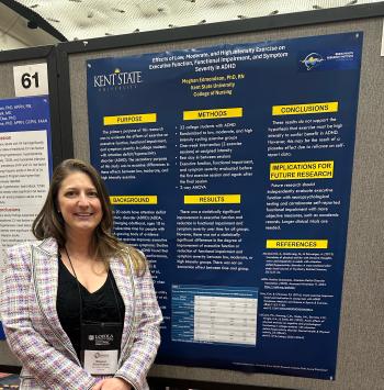 Dr. Meghan Edmondson with her MNRS poster