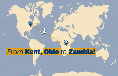 Map of ����Թ� to Zambia flight. 