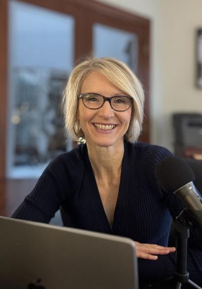 Dr. Gretchen Hoak in studio