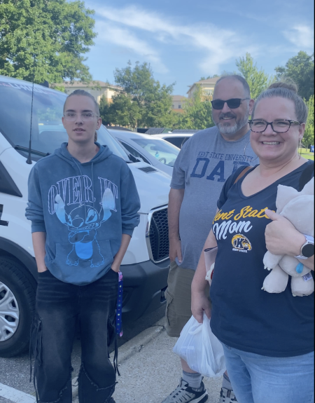 The Ellison family at Kent State Move In
