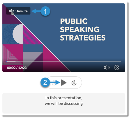 Kaltura Reach Caption Editor: Video playback panel on left side of screen
