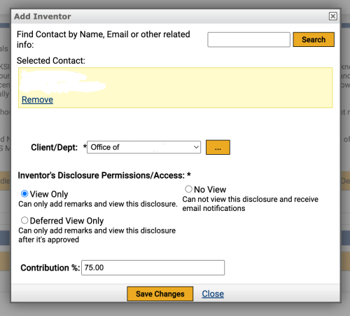 adding inventor