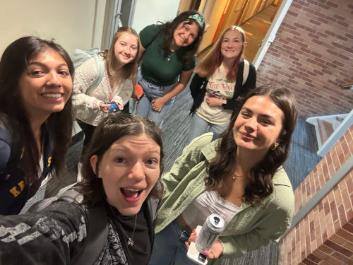Alexa taking selfie with group