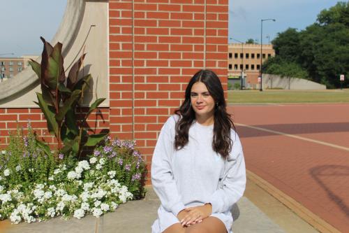 Brittany Lucia on campus