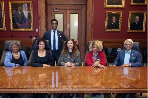 Midori Lebron seated second from left