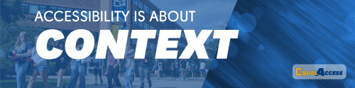 Accessibility is about Context