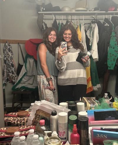 Brooklyn Jones (right) and her roommate Trinity