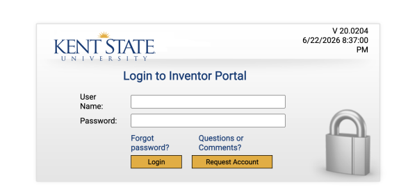 login page