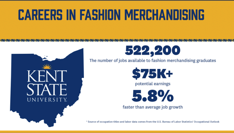 infographic on fashion merchandising career outcomes