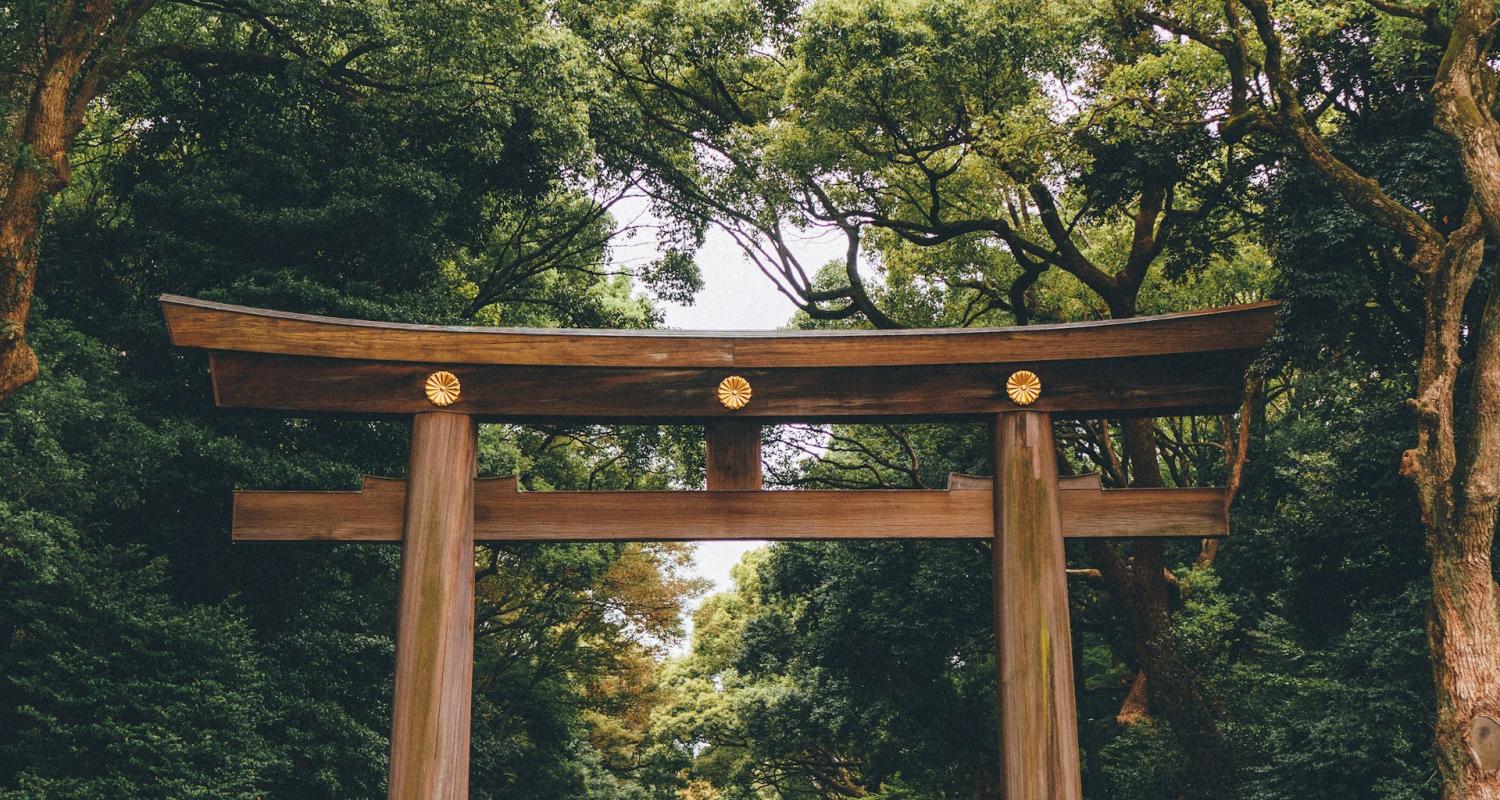 Wooden shrine in Tokyo