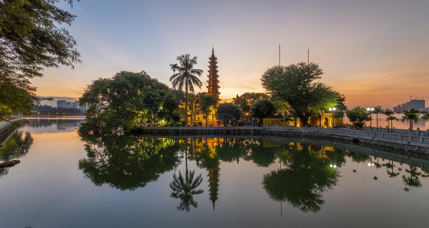 Pagoda in Hanoi Vietnam