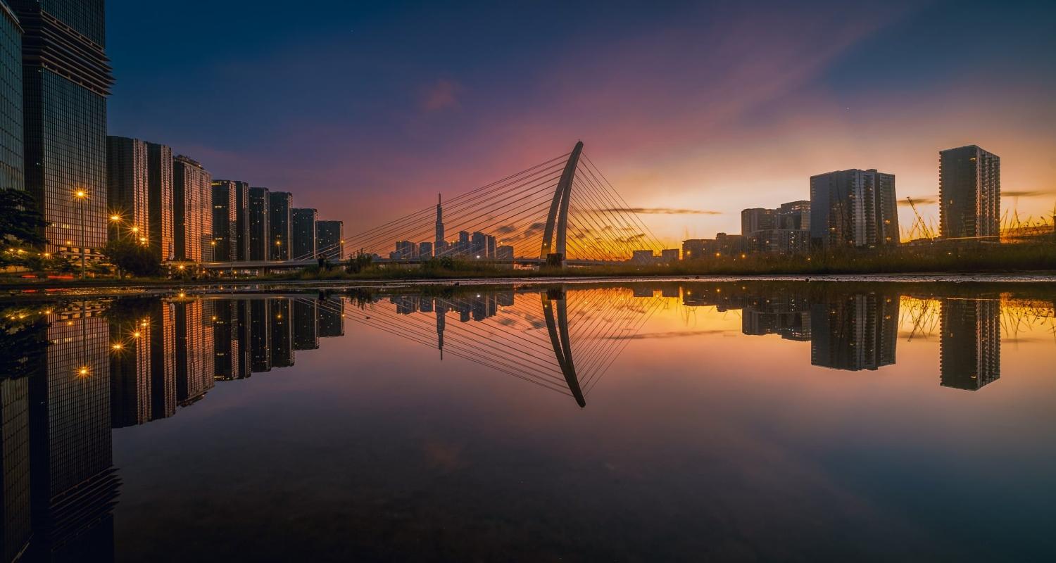 Ho Chi Minh City at dusk