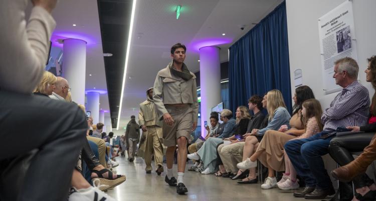 Caroline Hill's Work presented during the Annual fashion show