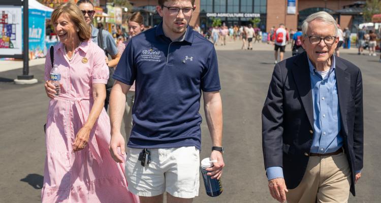 Nathan Smith and Ohio Gov. Mike DeWine