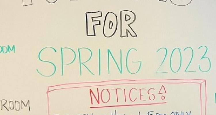 Spring 2023 Tutoring Schedule