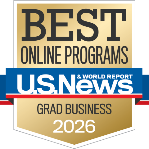 US News badge - Ranked as one of the best online graduate business programs by U.S. News and World Report.