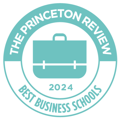ranked as one of the top business schools for 2024 by The Princeton Review