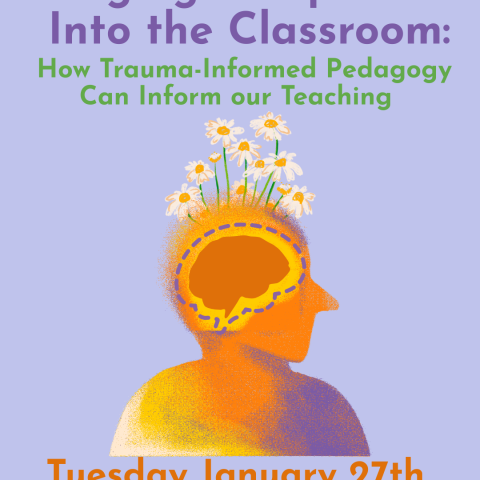 Image of head of person with flowers and brain