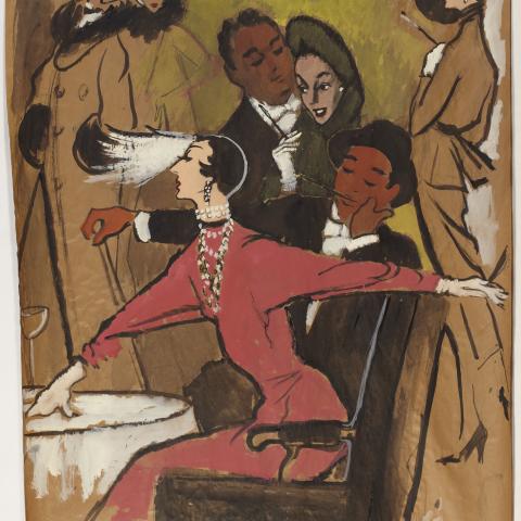 LeRoy Neiman illustration