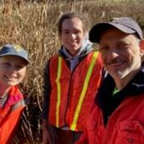 David Signer collecting samples in Mineral City
