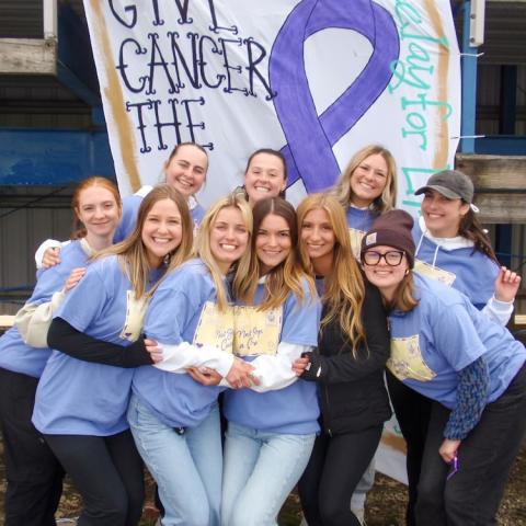 Andzelika Malkowski and her Relay for Life team