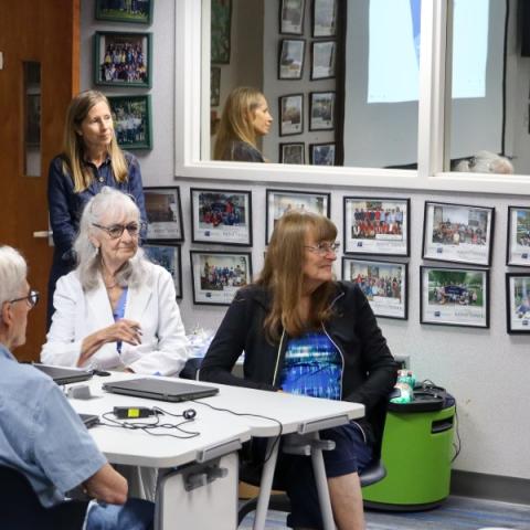 Alicia Crowe speaks to Portage County Retired Teachers