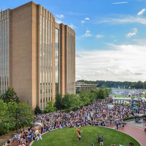 Risman Plaza at Blast Off.