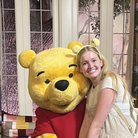 Gretchen Thomas and Winnie the Pooh