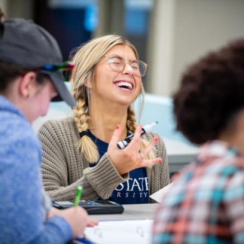 Kent State Students Laughing