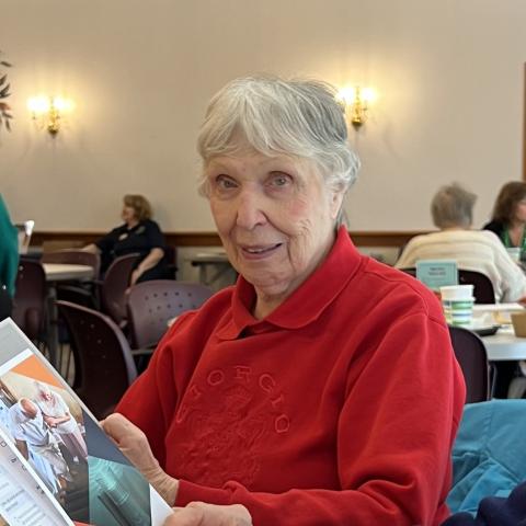 Seniors at a Senior Center