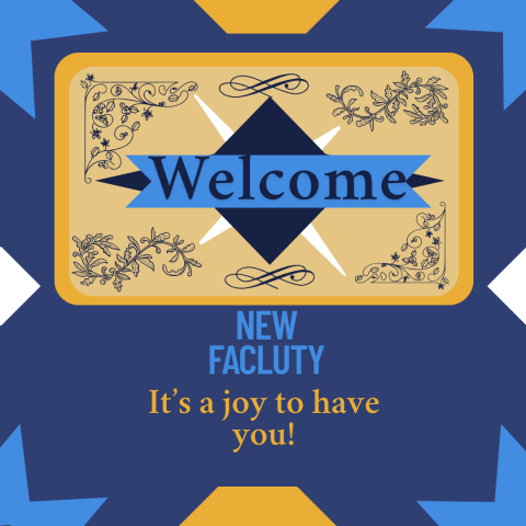 Welcome New Faculty
