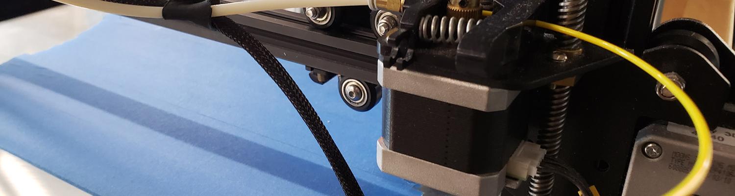 closeup view of a 3d printer