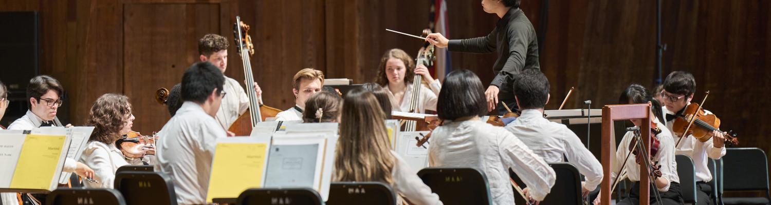 Ensemble of musicians on stage at Blossom Music Center