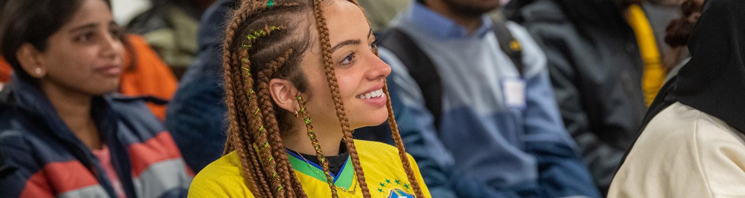 student in class in Brazil