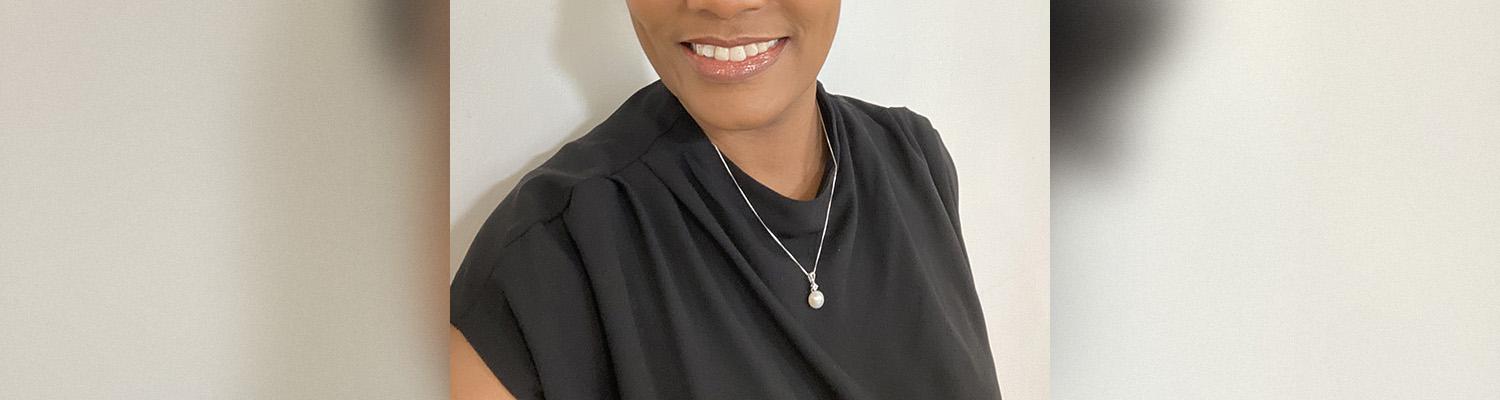 Banner photo of Instructor Felesia McDonald smiling