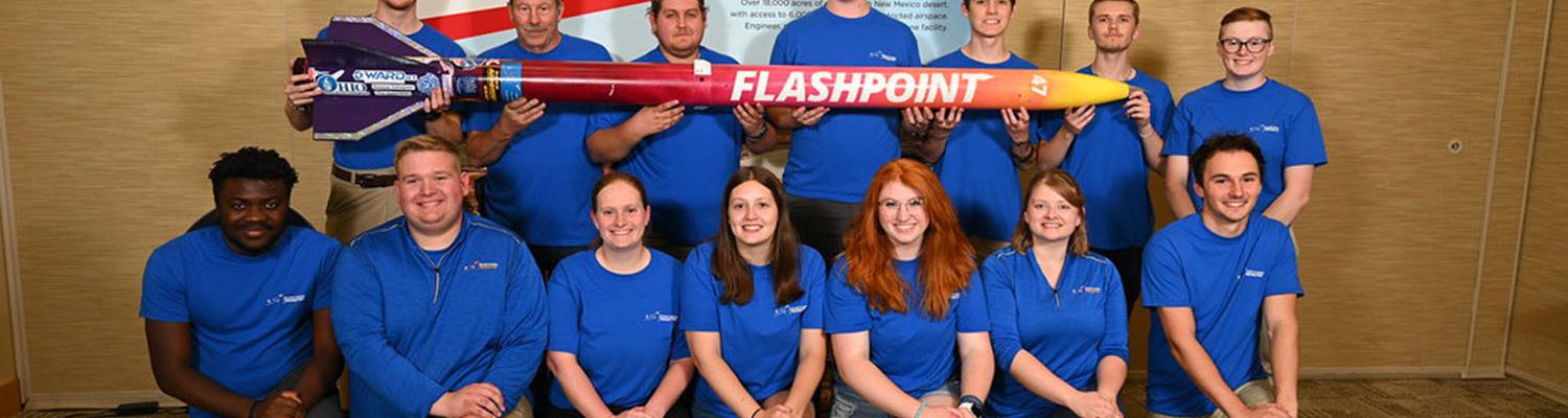 High Powered Rocket Club at competition