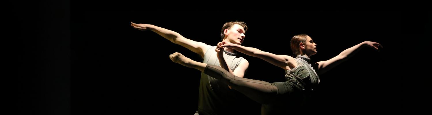 Two dancers on stage
