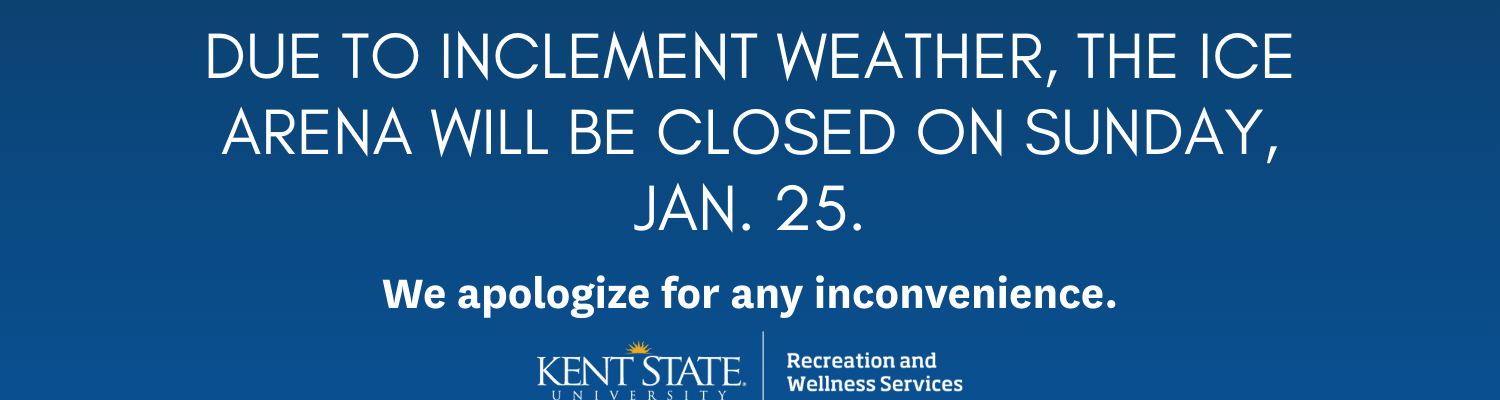 Ice Arena Closure Jan. 25, 2026