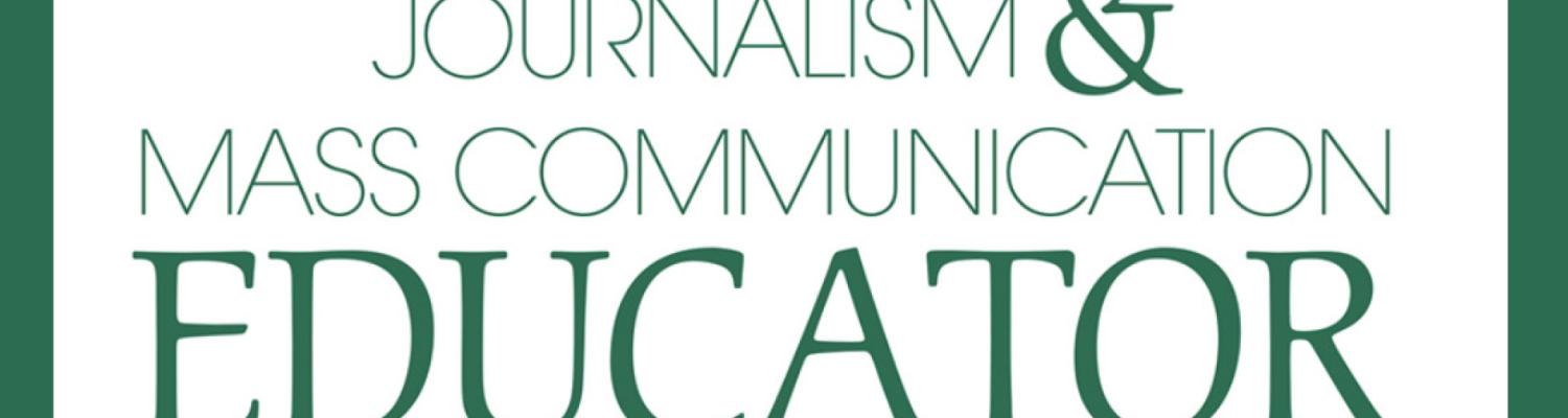banner graphic that says "Journalism & Mass Communication Educator"