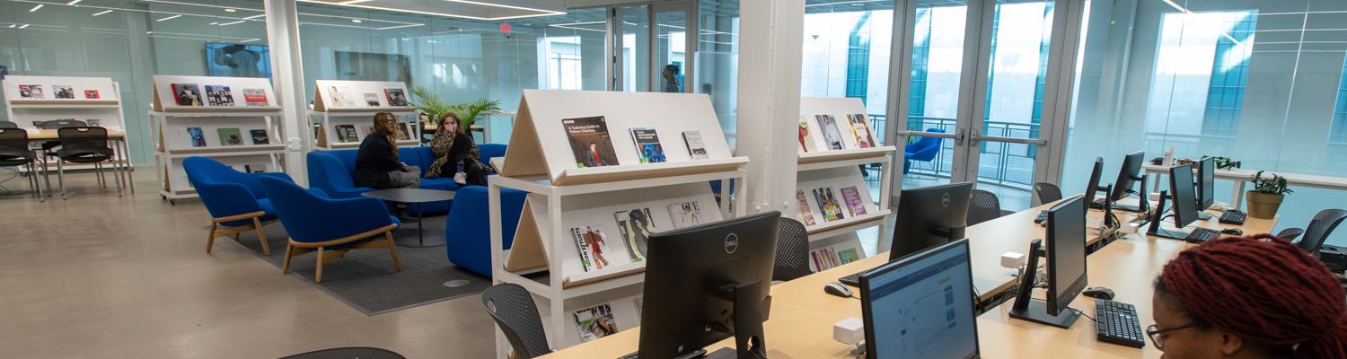 Fashion library in Rockwell Hall