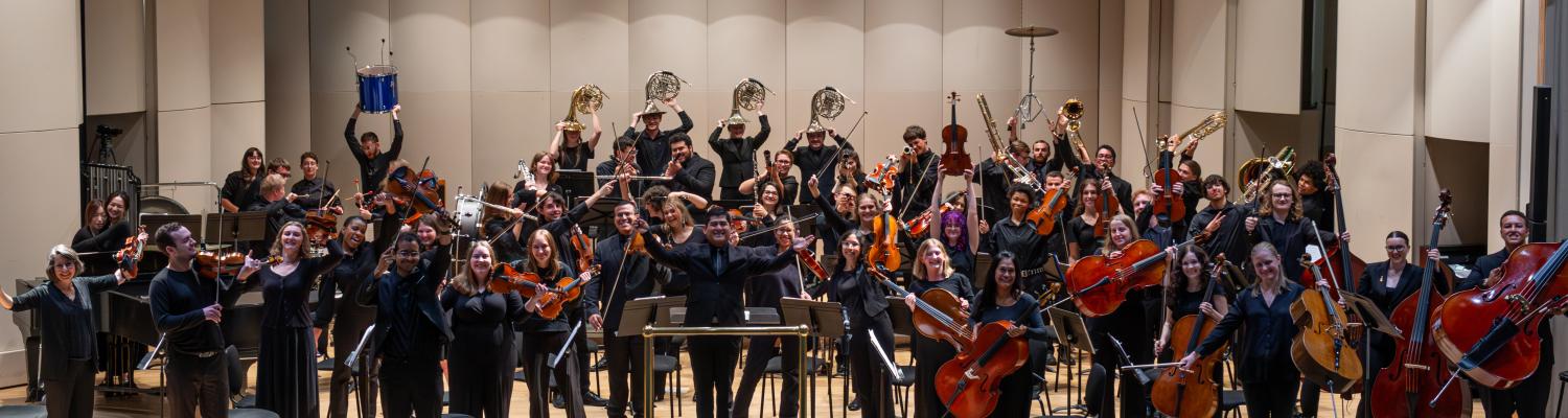 2024 KSU Orchestra on the University Auditorium at Cartwright Hall