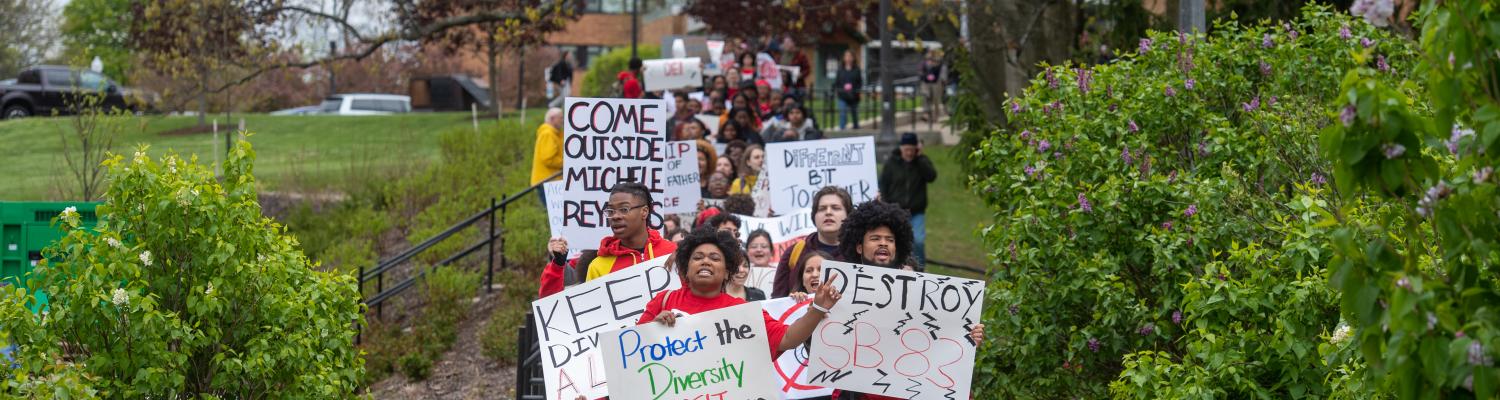Students protesting