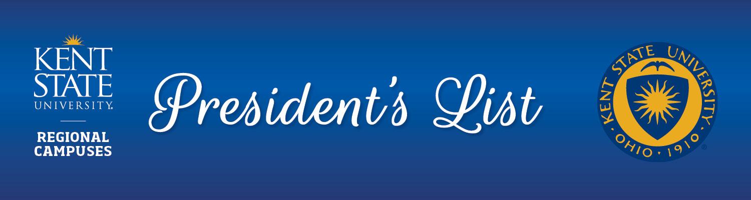 Regional Campuses President's List banner