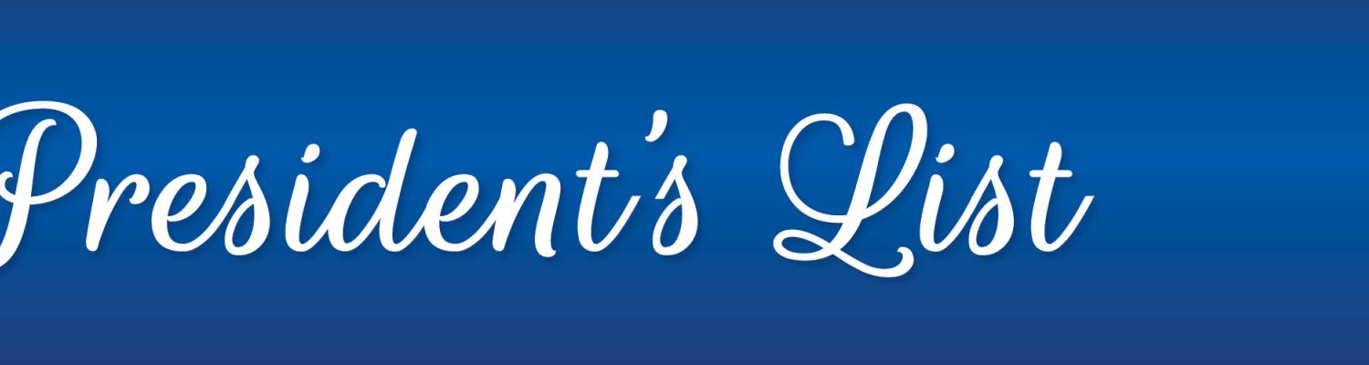 Regional Campus President's List web banner
